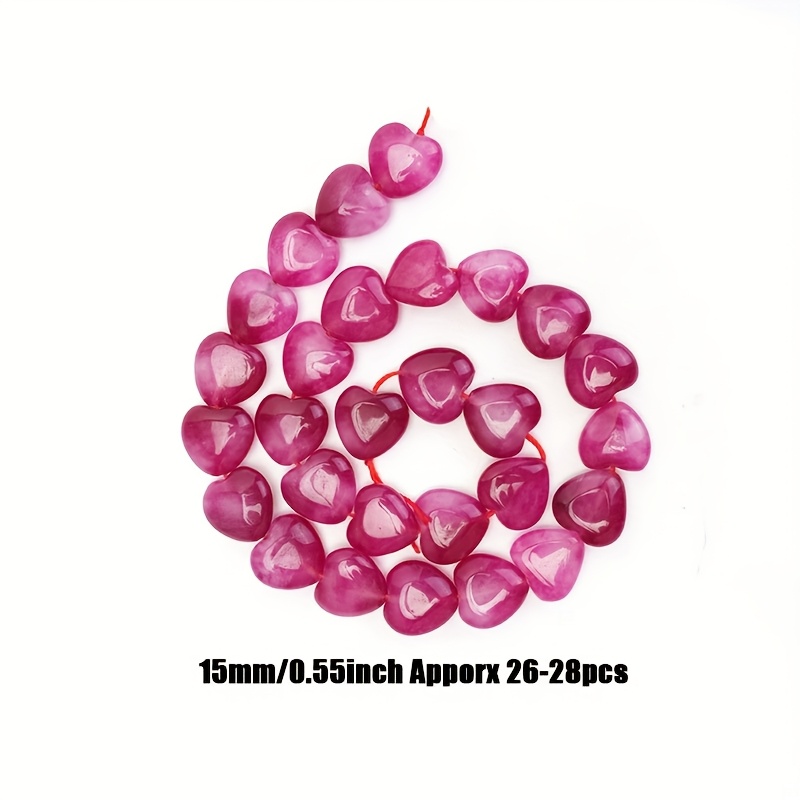 High-Quality Natural Stone Decorative Beads, 15mm